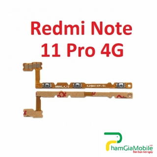 Dây Nút Nguồn Âm Lượng Xiaomi Redmi Note 11 Pro 4G Dây Nút Nguồn On Off  Linh Kiện Thay Thế